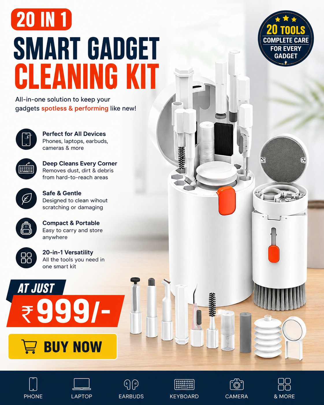 20 in 1 Smart Gadget Cleaning Kit